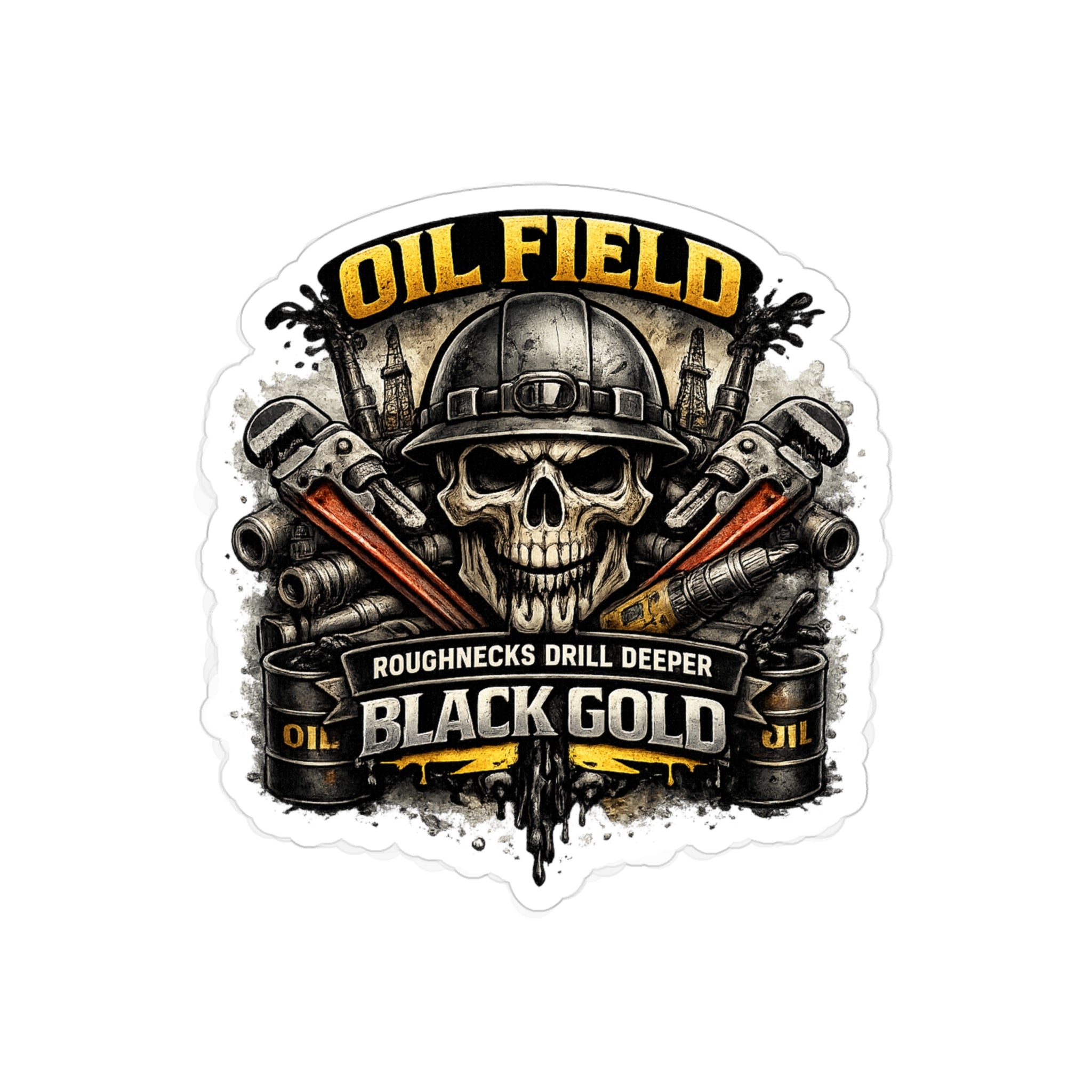 Oil Field Sticker